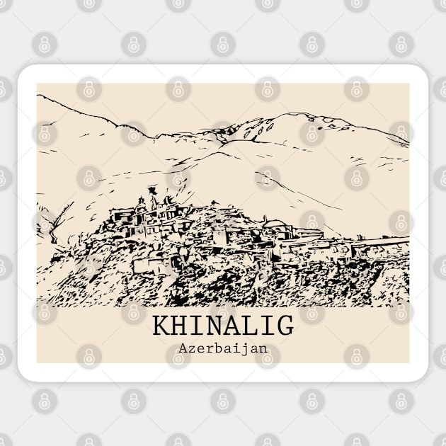 Khinalig - Azerbaijan Sticker by Lakeric